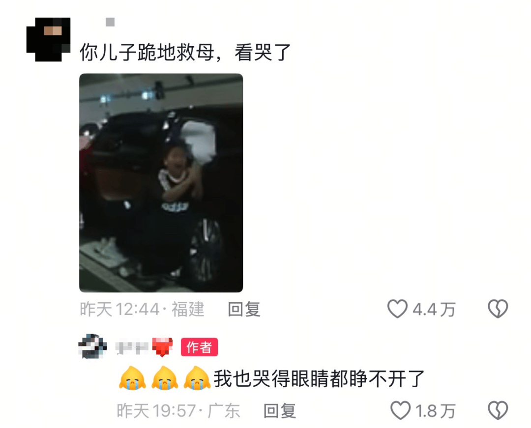 10岁男孩跪地拦车哭求“救救妈妈”，感动全网！其母发声